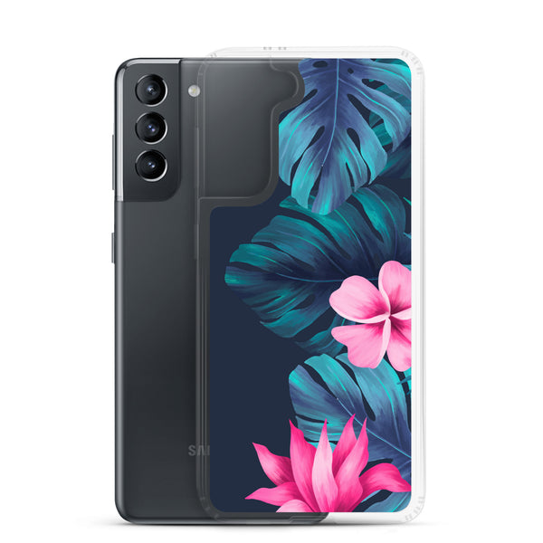 Tropical Flowers and Fern - Samsung Galaxy Case S10 S20 S21 S22 E FE Plus and Ultra