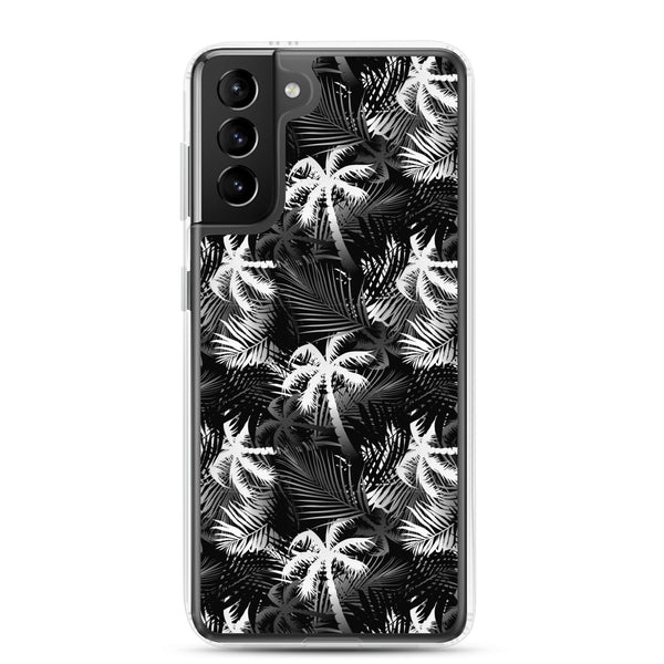 Palm Tree - White- Samsung Galaxy Case S10 S20 S21 S22 E FE Plus and Ultra