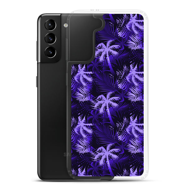 Palm Tree - Purple - Samsung Galaxy Case S10 S20 S21 S22 E FE Plus and Ultra