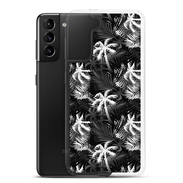 Palm Tree - White- Samsung Galaxy Case S10 S20 S21 S22 E FE Plus and Ultra