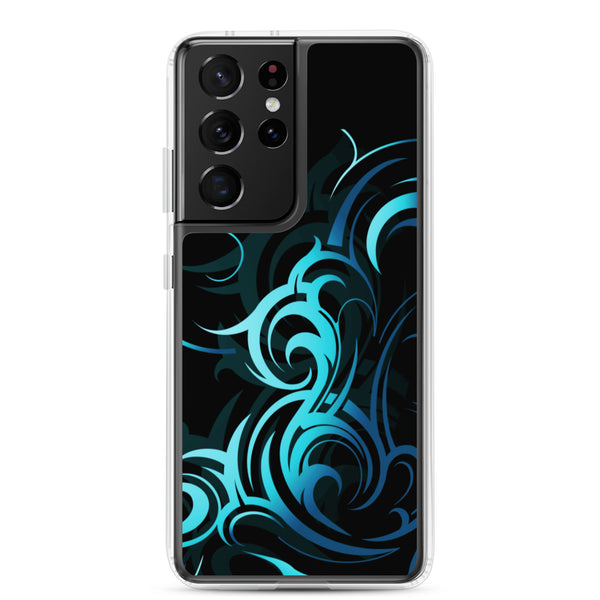 Abstract Wave Pattern Samsung Galaxy Case S10 S20 S21 S22 E FE Plus and Ultra