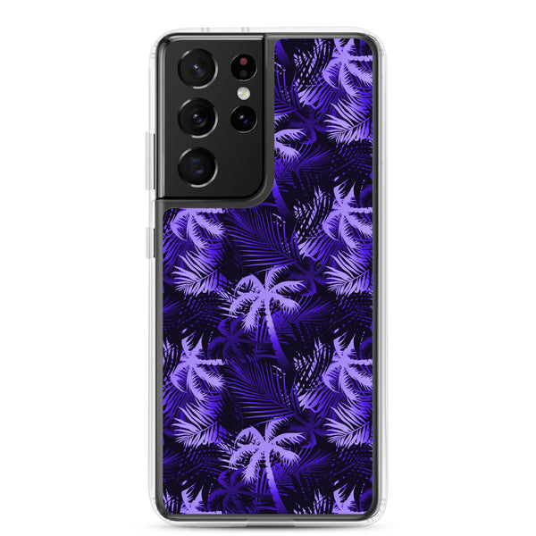 Palm Tree - Purple - Samsung Galaxy Case S10 S20 S21 S22 E FE Plus and Ultra