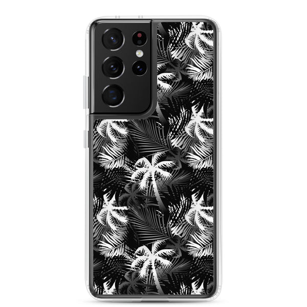 Palm Tree - White- Samsung Galaxy Case S10 S20 S21 S22 E FE Plus and Ultra