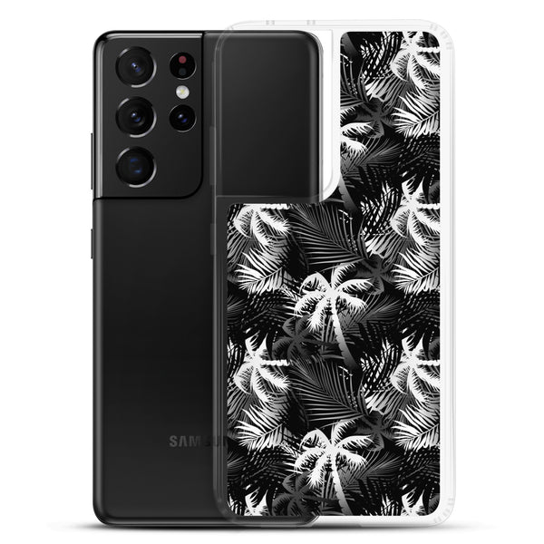 Palm Tree - White- Samsung Galaxy Case S10 S20 S21 S22 E FE Plus and Ultra