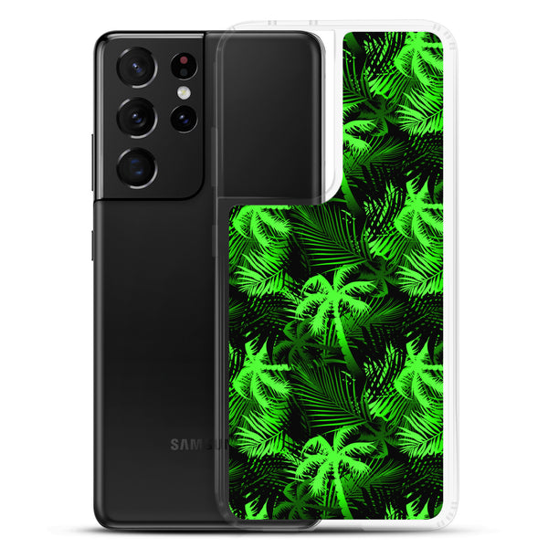 Palm Tree - Lime Green - Samsung Galaxy Case S10 S20 S21 S22 E FE Plus and Ultra