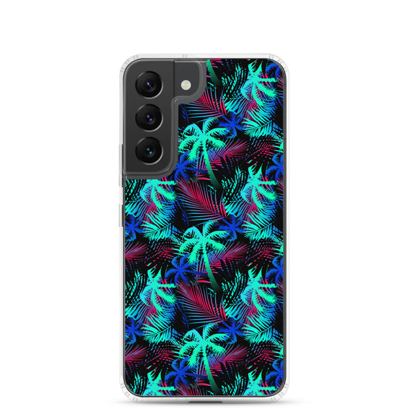 Palm Tree - Teal - Samsung Galaxy Case S10 S20 S21 S22 E FE Plus and Ultra
