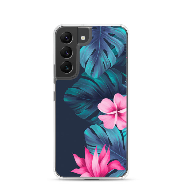 Tropical Flowers and Fern - Samsung Galaxy Case S10 S20 S21 S22 E FE Plus and Ultra