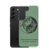 Gecko Yin Yang Polynesian Tattoo Aloha Kekahi I Kekahi (Love One Another)  - Samsung Galaxy Case S10 S20 S21 S22 E FE Plus and Ultra