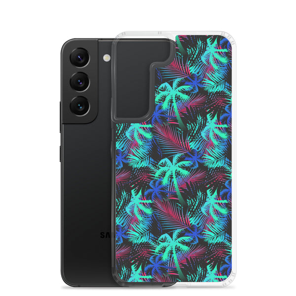 Palm Tree - Teal - Samsung Galaxy Case S10 S20 S21 S22 E FE Plus and Ultra