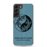 Gecko Yin Yang Polynesian Tattoo Aloha Kekahi I Kekahi (Love One Another)  - Samsung Galaxy Case S10 S20 S21 S22 E FE Plus and Ultra