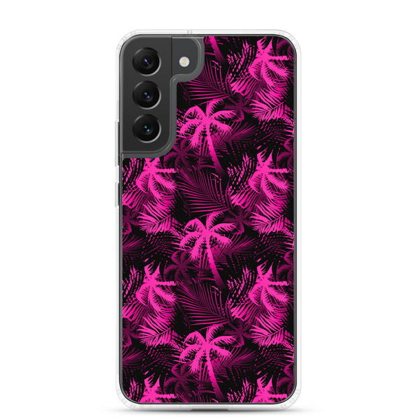 Palm Tree - Hot Pink - Samsung Galaxy Case S10 S20 S21 S22 E FE Plus and Ultra
