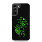 Hibiscus Tattoo  - Lime Green - Samsung Galaxy Case S10 S20 S21 S22 E FE Plus and Ultra