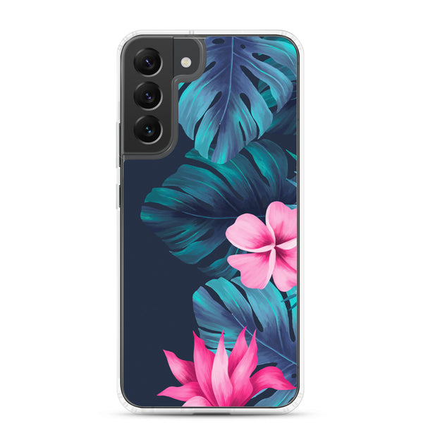 Tropical Flowers and Fern - Samsung Galaxy Case S10 S20 S21 S22 E FE Plus and Ultra
