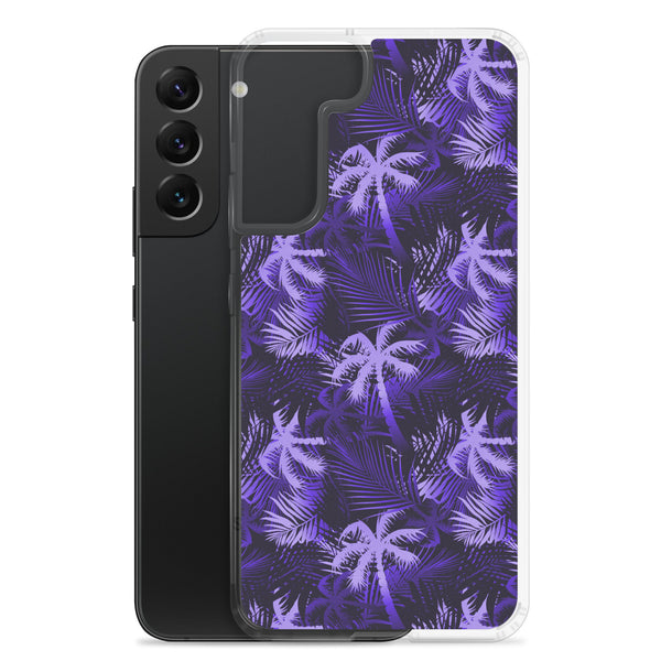 Palm Tree - Purple - Samsung Galaxy Case S10 S20 S21 S22 E FE Plus and Ultra