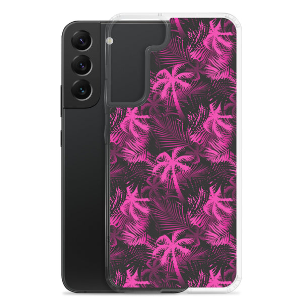 Palm Tree - Hot Pink - Samsung Galaxy Case S10 S20 S21 S22 E FE Plus and Ultra