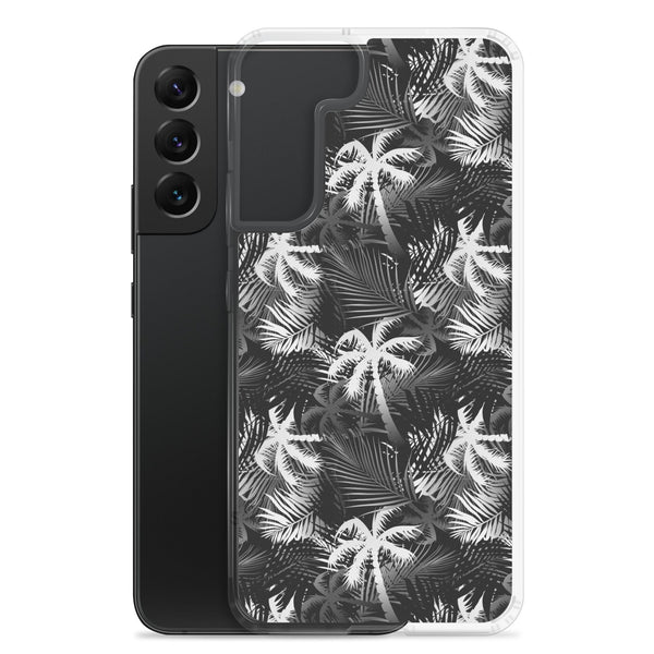 Palm Tree - White- Samsung Galaxy Case S10 S20 S21 S22 E FE Plus and Ultra