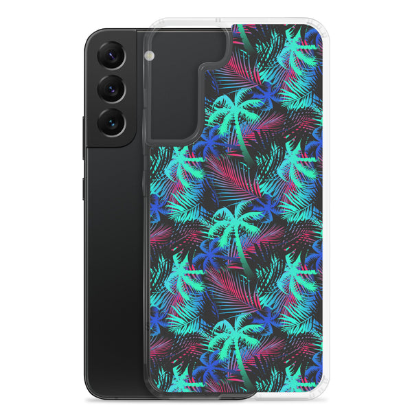 Palm Tree - Teal - Samsung Galaxy Case S10 S20 S21 S22 E FE Plus and Ultra