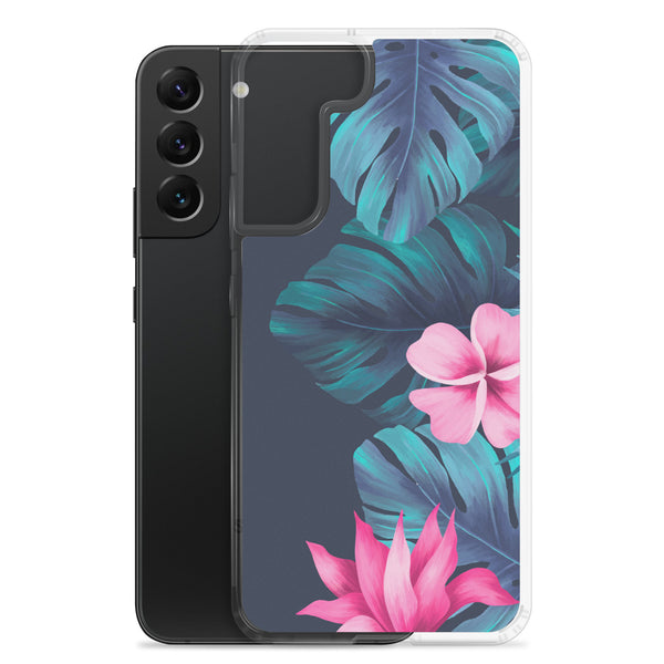 Tropical Flowers and Fern - Samsung Galaxy Case S10 S20 S21 S22 E FE Plus and Ultra