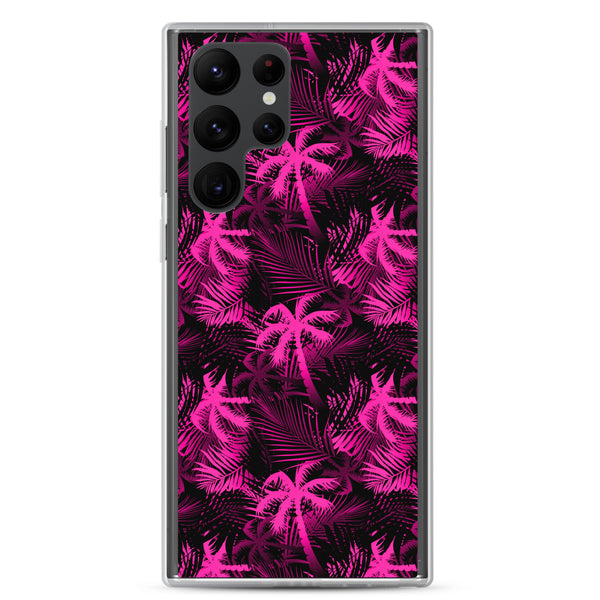 Palm Tree - Hot Pink - Samsung Galaxy Case S10 S20 S21 S22 E FE Plus and Ultra