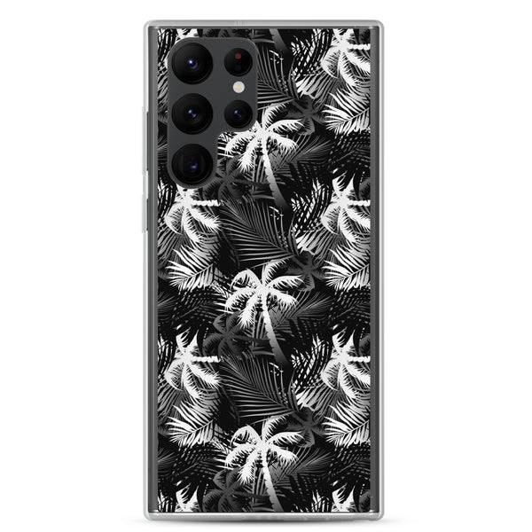 Palm Tree - White- Samsung Galaxy Case S10 S20 S21 S22 E FE Plus and Ultra