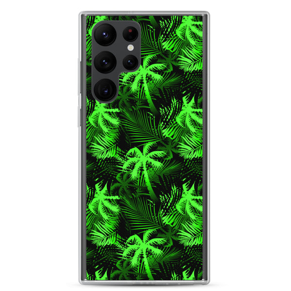 Palm Tree - Lime Green - Samsung Galaxy Case S10 S20 S21 S22 E FE Plus and Ultra