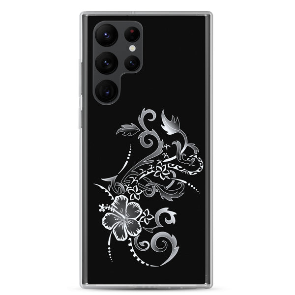 Hibiscus Tattoo - White - Samsung Galaxy Case S10 S20 S21 S22 E FE Plus and Ultra
