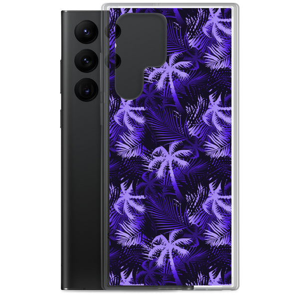 Palm Tree - Purple - Samsung Galaxy Case S10 S20 S21 S22 E FE Plus and Ultra