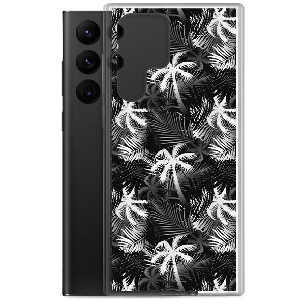 Palm Tree - White- Samsung Galaxy Case S10 S20 S21 S22 E FE Plus and Ultra