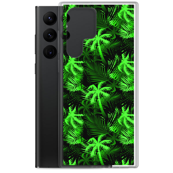 Palm Tree - Lime Green - Samsung Galaxy Case S10 S20 S21 S22 E FE Plus and Ultra