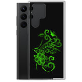 Hibiscus Tattoo  - Lime Green - Samsung Galaxy Case S10 S20 S21 S22 E FE Plus and Ultra