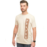 Mens Samoan tattoo print sand / off white t-shirt