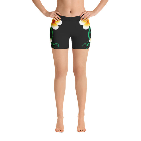 plumeria cross fit shorts