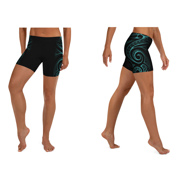 Hawaiian tattoo athletic shorts