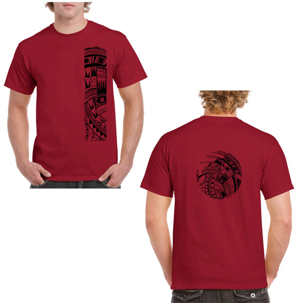 Red Samoan tattoo t shirt