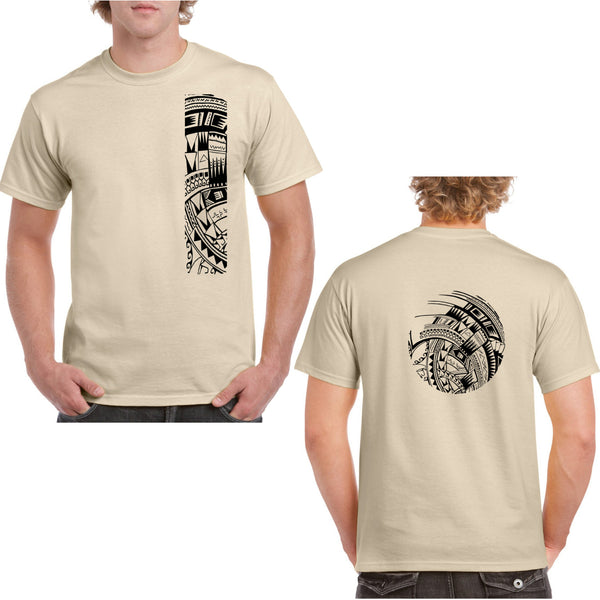 Samoan tattoo T shirt cream