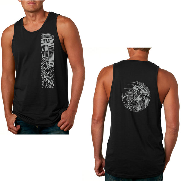Samoan tattoo mens tank black