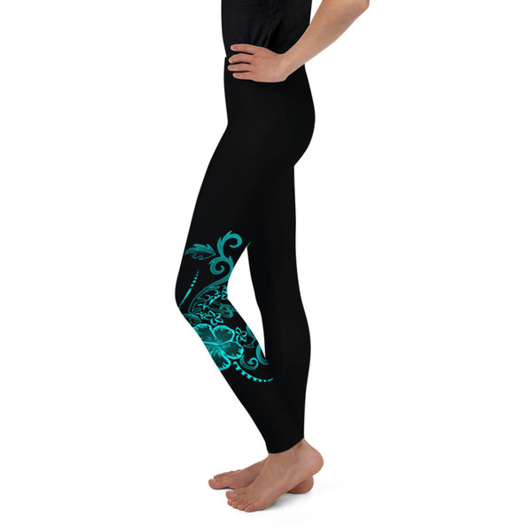 Youth Hibiscus Leggings