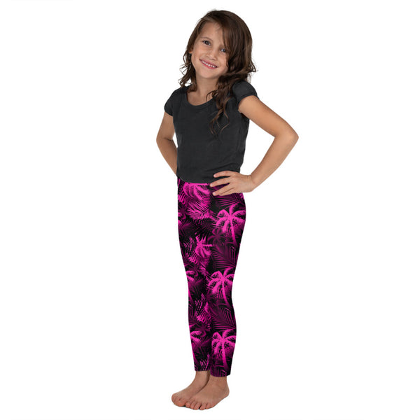 Pink Hawaiian Palm Tree Leggings