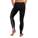 Hawaiian leggings with hibiscus