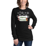 Christmas - Merry Fitness and a Happy New Rear Women's Long Sleeve Tee