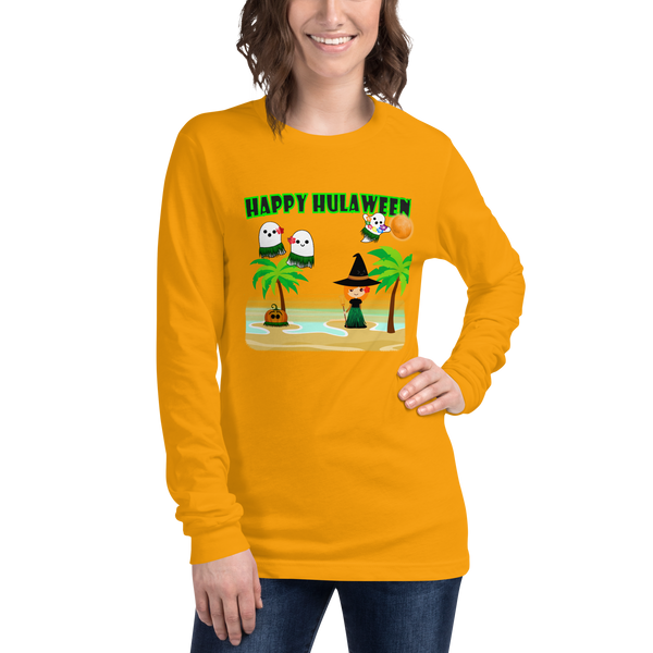 Halloween - Happy Hulaween Women's Long Sleeve T-Shirt