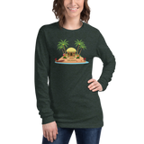 Christmas in Hawaii - Happy Huladays / Mele Kalikimaka Women's Long Sleeve Tee