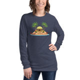 Christmas in Hawaii - Happy Huladays / Mele Kalikimaka Women's Long Sleeve Tee