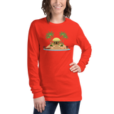 Christmas in Hawaii - Happy Huladays / Mele Kalikimaka Women's Long Sleeve Tee