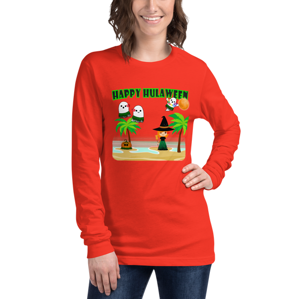 Halloween - Happy Hulaween Women's Long Sleeve T-Shirt