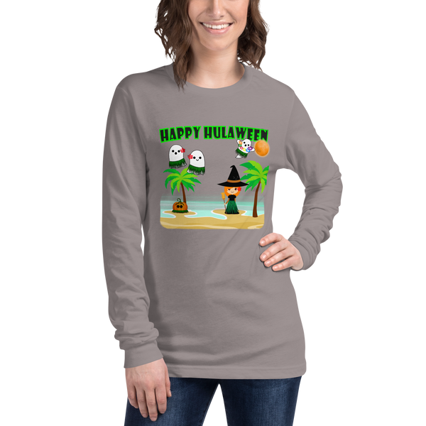Halloween - Happy Hulaween Women's Long Sleeve T-Shirt