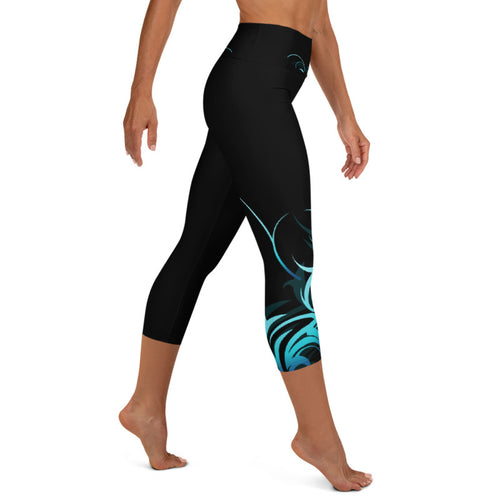 Hawaiian capri yoga leggings