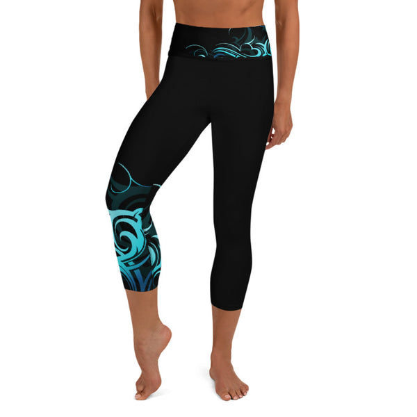 Wave High Waist Capri Leggings