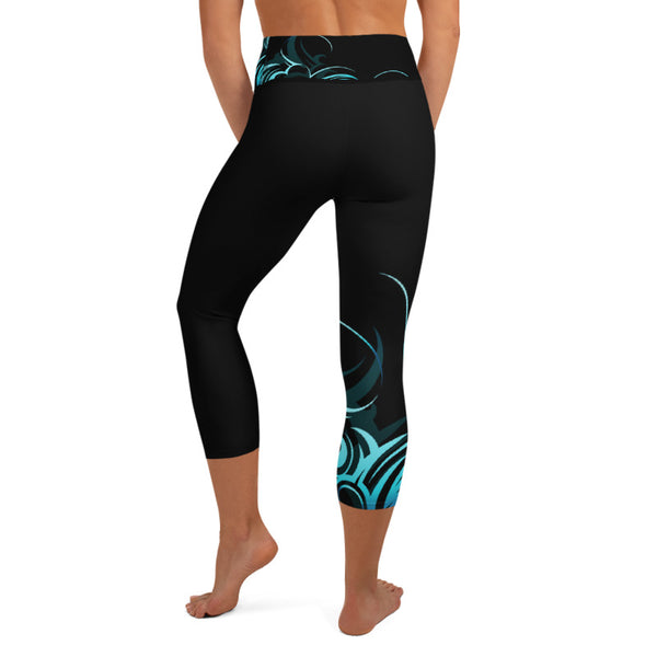 Hawaiian capri yoga leggings