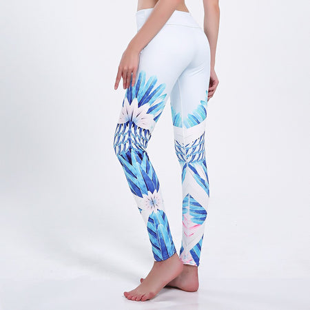 Koru Long Yoga Pants - Maori Tattoo Design